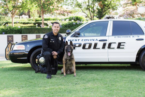 Officer Bryan Rodriguez and Reiko