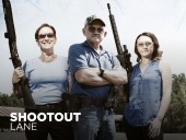 Jerry, Kay and Lena on "Shootout Lane".